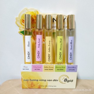 Kệ 5 chai nước hoa Cindy 5 mùi 10ml