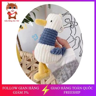 Móc khóa gấu bông vịt treo balo túi xách điện thoại