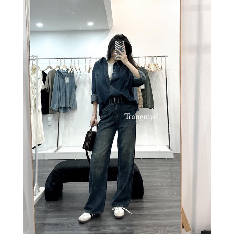 Quần bò suông màu đẹp