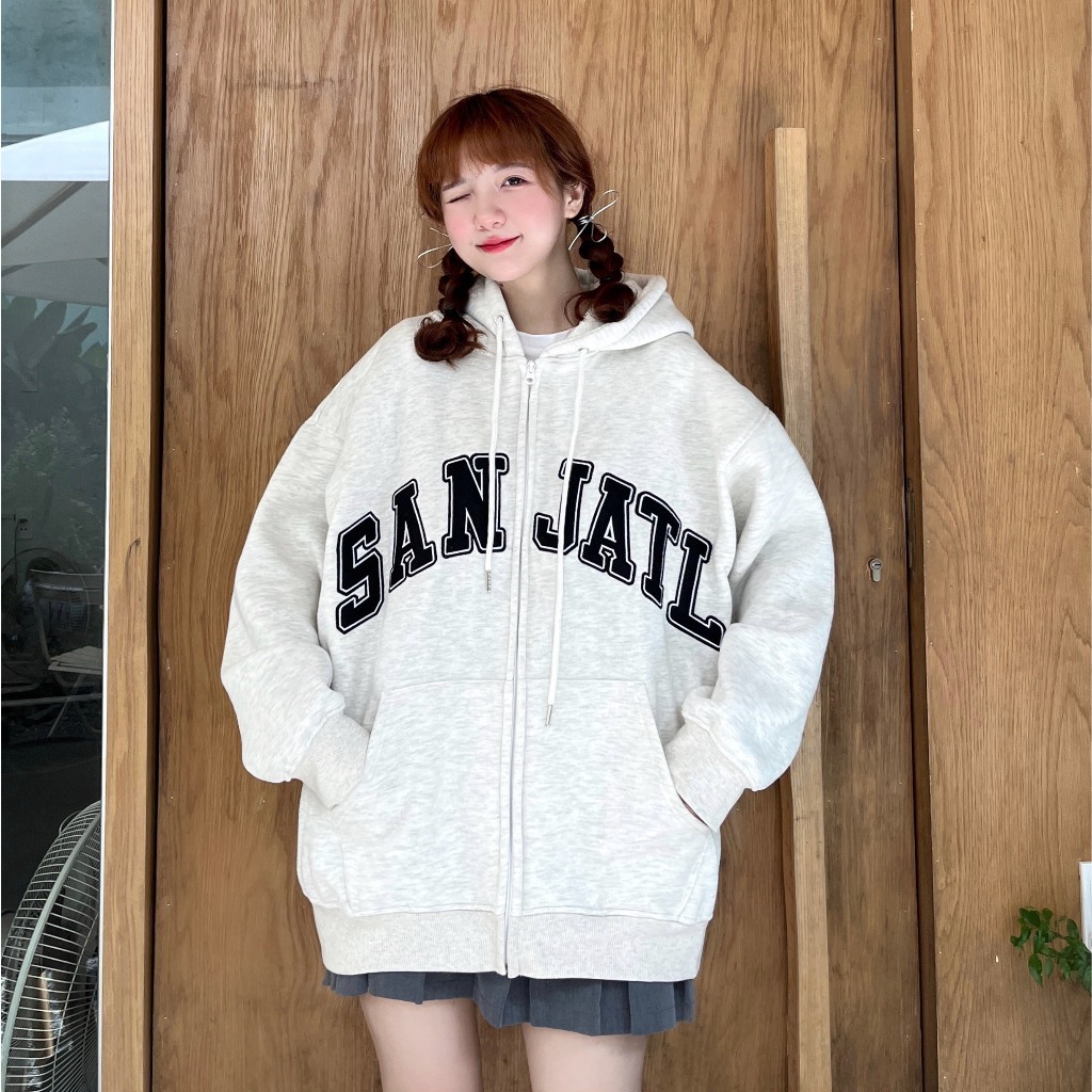 Áo hoodie cao cấp in chữ SAJATL chất nỉ bông  fom rộng nam nữ unisex. | BigBuy360 - bigbuy360.vn