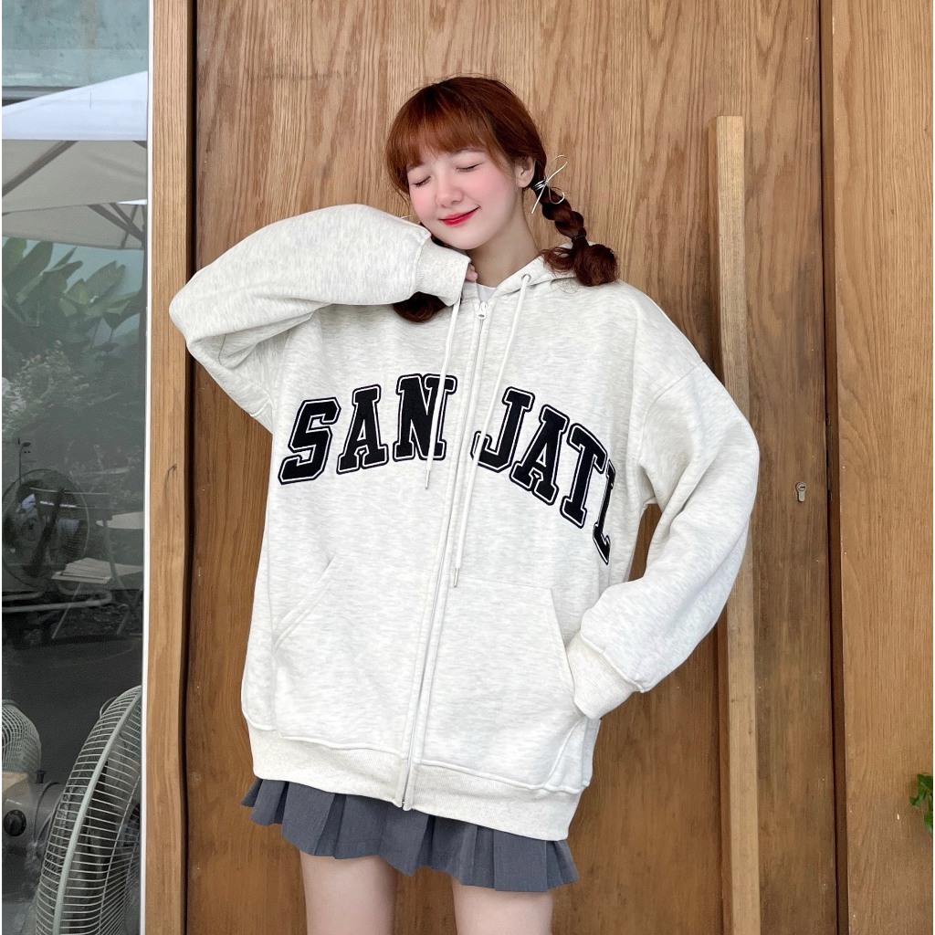Áo hoodie cao cấp in chữ SAJATL chất nỉ bông  fom rộng nam nữ unisex. | BigBuy360 - bigbuy360.vn