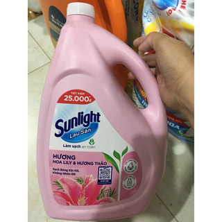 Nước Lau Sàn Sunlight Hương Hoa Hồng LYLY can 3,6 kg-85k