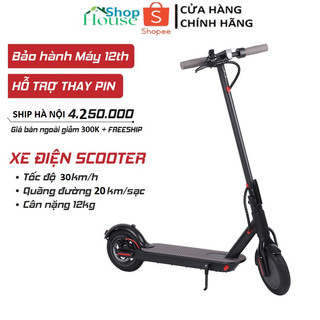    Voucher 150k   Xe scooter điện gấp gọn XIAOMI Mijia M365 cao cấp bánh lớn 8.5inch pin Lithium bền bỉ 20km lần sạc 