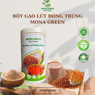 Bột gạo lứt đông trùng mona green, bột gạo lứt giảm cân lợi sữa 600g