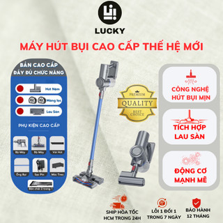 Máy Hút Bụi Không Dây Công Suất Lớn DELADEP, Máy Hút Nệm Cầm Tay Gia Đình Thanh Hút Lớn MHB08