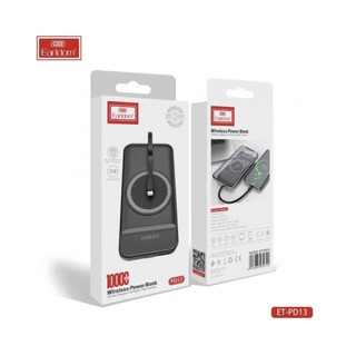 Sạc dự phòng kèm sạc không dây 15W Earldom ET-PD13 10.000mAh sạc nhanh 18W, 22.5W