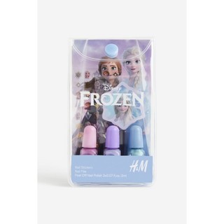 Sơn móng tay trẻ em bóc được Elsa kèm sticker HM H&M_hàng chính hãng authentic