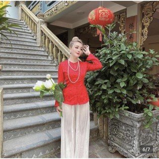 Lẻ áo bà ba gấm thiết kế#Áo gấm cách tân
