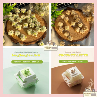 Công tắc phím cơ | Switch phím cơ KTT/Weika coconut | Linglan