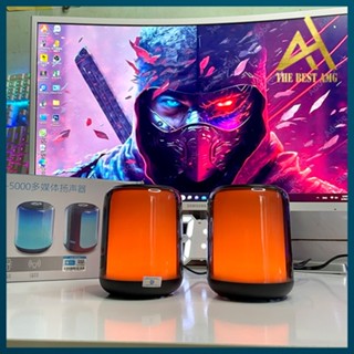 Loa Máy Tính Bluetooth Để Bàn Pc Có Dây Led Rgb 2.0 HP DHE-5100 Thiết Kế Siêu Đẹp Bass Trầm Âm Thanh Cực Đỉnh