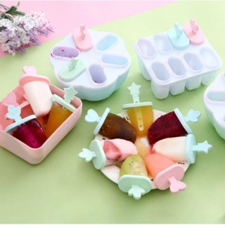 Dụng cụ làm kem que - bộ khuôn làm kem 6 cái tiện lợi