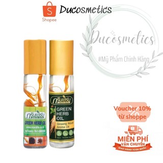 Dầu lăn thảo dược nhân sâm Thái Lan Green Herb Oil