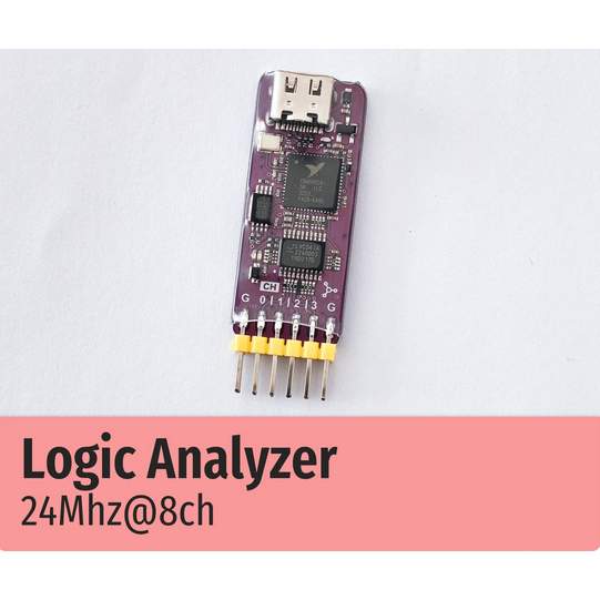 WeAct USB Logic Analyzer DLA Mini 24Mhz 8ch Channels Hardware Debug Tool 5V MCU ARM FPGA Debugger