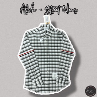 [Hight Quality] Sơ Mi Thom Browne Kẻ Caro Vải Oxford Check Viền Tay Tinh Tế - Hàng Loại 1 Full Túi Tag Sơ Mi TB