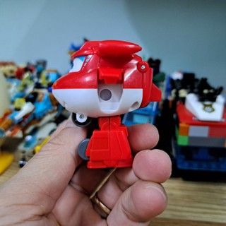 Mô hình máy bay mini Jett cỡ nhỏ đồ chơi trẻ em super wings đội bay siêu đẳng