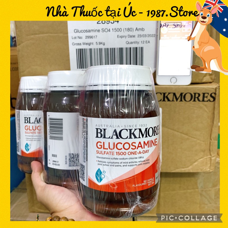 (Date 2024) Viên uống Blackmores Glucosamine Sulfate 1500mg OneADay 180 viên