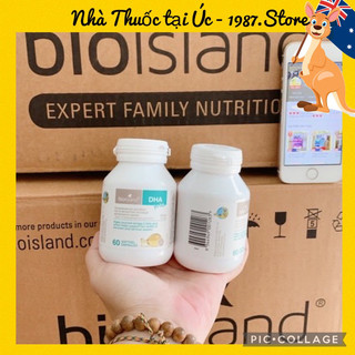 (Date 2025) Viên uống BioIsland DHA for kids 60 viên bổ sung Dầu Cá Bio Island Bổ Sung DHA Cho Trẻ