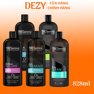 Dầu Xả Dầu Gội Tresemme Mỹ 828ml USA Shampoo- Combo Tresemmé Dầu Gội Dưỡng Tóc Ẩm Treseme Chăm Sóc Tóc Ngăn Rụn tóc Dezy