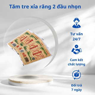Tăm tre, tăm trúc xỉa răng hai đầu nhọn tiện lợi