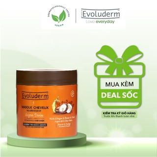 Kem ủ dành cho tóc rất khô và bị hư tổn Evoluderm Masque Cheveux Nourrissant Argan Divin 500ml