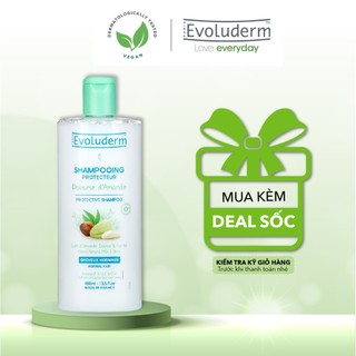 Dầu gội dành cho tóc thường Evoluderm Shampoing Protecteur Douceur d'Amande 400ml