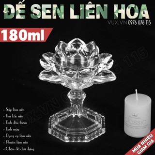 Chân Đế Hoa Sen Giữ Nến Ly Liên Hoa Làm Nến Bơ Cúng Dường - Hũ Hoa Sen Làm Nến Bơ Thờ Cúng, Dâng Hương.