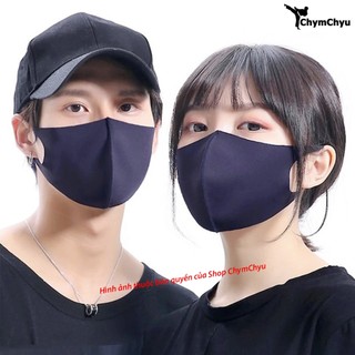 [Hàng Chuẩn] Khẩu Trang Đen 3D PASTEL MASK (3 Cái) Vải Kháng Khuẩn, Chống Bụi Mịn, Nội Địa Nhật Bản