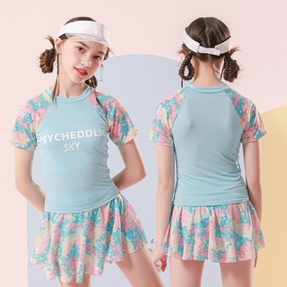 Bộ bơi cho bé gái,  ANTITKIDS FASHION AT78 bộ quần áo bơi cho bé gái size nhỡ 18-58kg