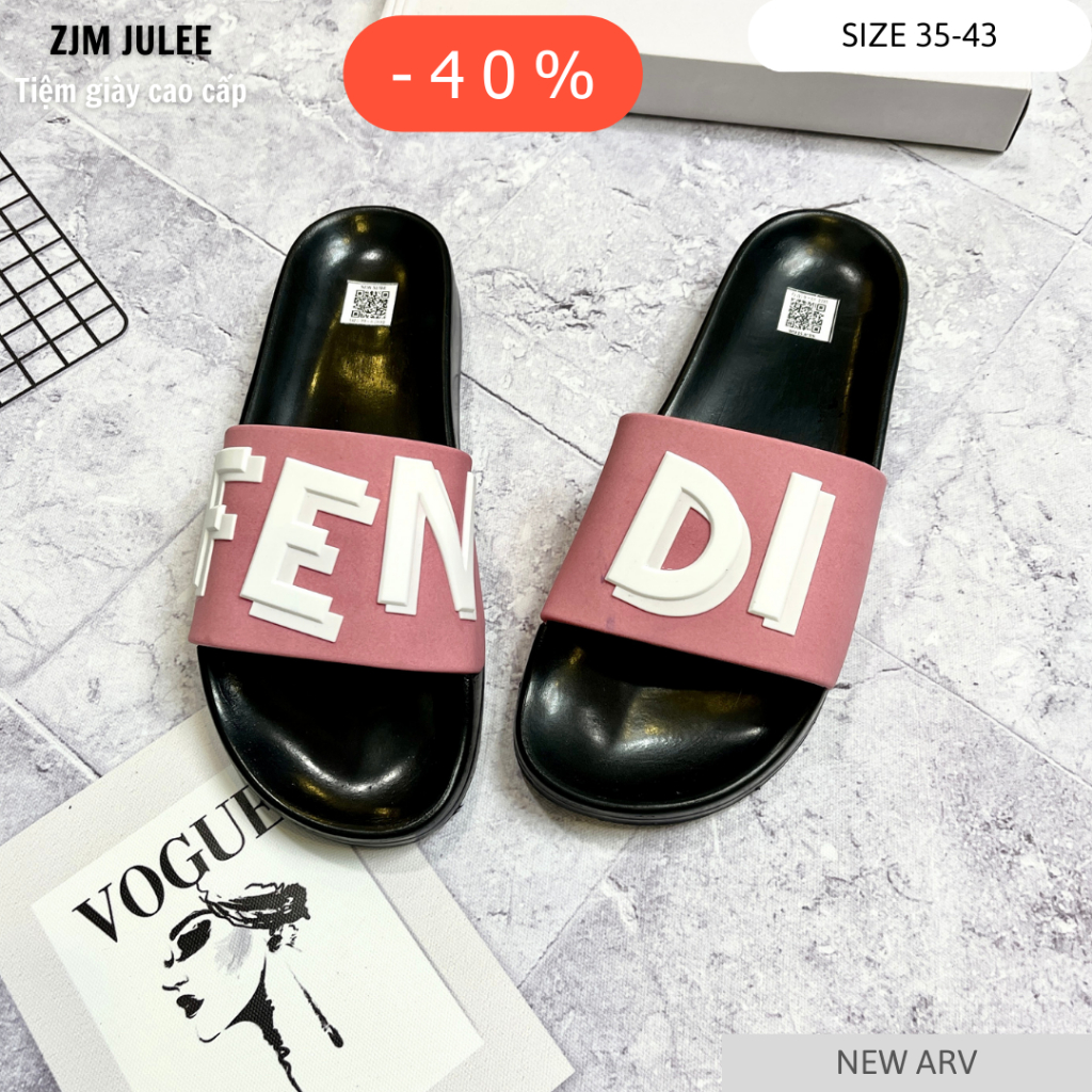 Dép nữ quai ngang nam nữ 2024 bản dày xịn trẻ trung cá tính