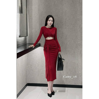 Đầm body cut out 55-90kg quỳnh như