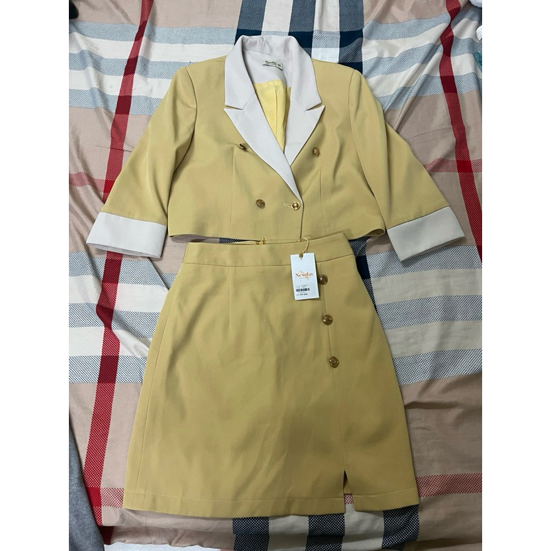 Bộ vest chân váy A hàng thiết kế Newday