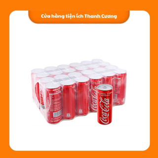 Thùng 24 lon nước ngọt có gas coca cola 320ml/235ml