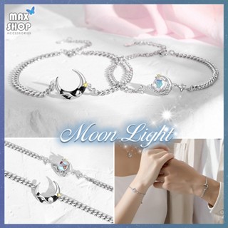 Vòng tay đôi nam nữ MOON LIGHT 🌙 [MẪU MỚI], vòng tay couple ý nghĩa dành cho cặp đôi