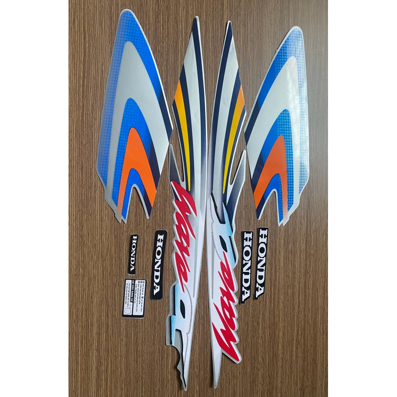Tem Wave anpha màu đen bạc 3 lớp đời 2001_Decal
