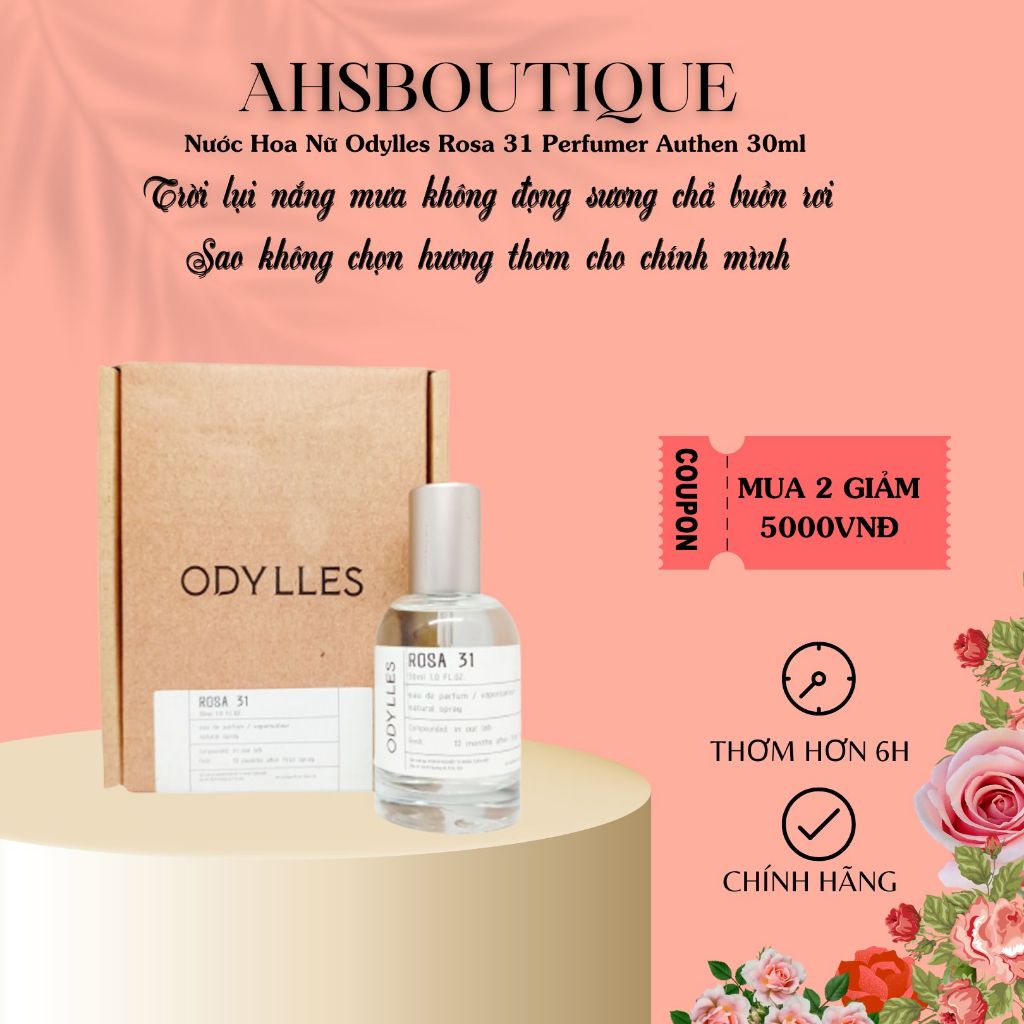 Nước Hoa Nữ Odylles Sandal 33 Perfumer Authen 30ml