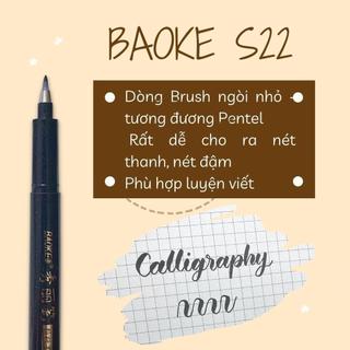 Bút viết thư pháp hán tự, CALLIGRAPHY Baoke S22 nét nhỏ - Mực đen