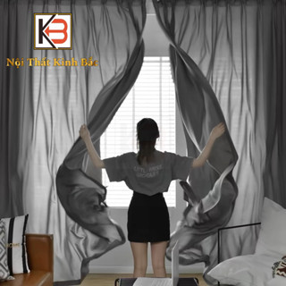 Rèm vải voan đẹp, rèm cửa voan spa, rèm von trang trí hiện đại