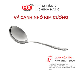 Vá Canh Nhỏ Bếp Xinh, inox cao cấp 304, họa tiết kim cương sang trọng, 1 cái, SHINE
