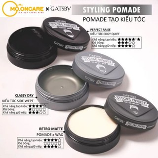 Wax Vuốt Tóc Gatby Pomade Perfect Raise,classy Dry (75g)