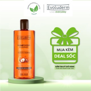 Dầu gội dành cho tóc rất khô và bị hư tổn Evoluderm Shampoing Nourrissant Argan Divin 400ml-17306