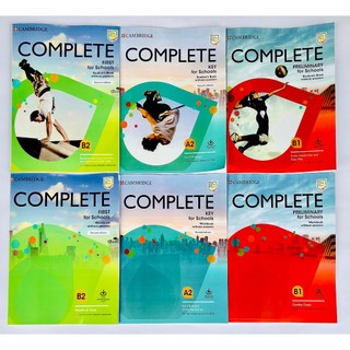 Complete Key for School - Complete Preliminary for school B1 - Complete First for Schools