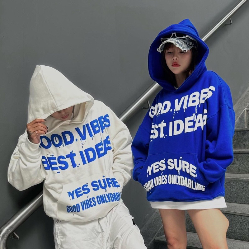 khoác nỉ hoodies zip mũ 2 lớp logo mặt cười đủ size unisex nam nữ | BigBuy360 - bigbuy360.vn