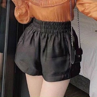 Quần short dáng phồng vải tacta ống rộng cạp chun nhiều màu sắc siêu hot t35s