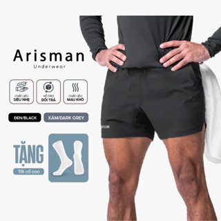  Quần Đùi Nam Thể Thao ARISMAN Quần Power Short Cạp Chun Tập Gym Chạy Bộ Thoải Mái 