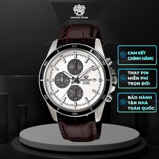 Đồng hồ nam casio edifice efr-526 / efr-526l-7a dây da thật, hàng chính hãng
