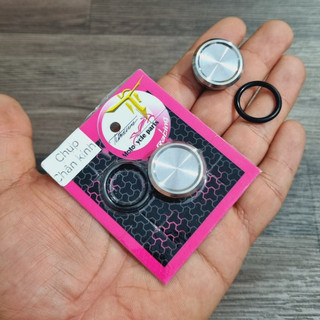Nắp chụp chân kính Exciter 2010, EX 135 ,Xipo chất liệu inox đặc Cnc ( 22mm )