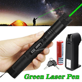 Đèn pin Laser Laze MV – 303 tia xanh được tặng pin sạc và sạc