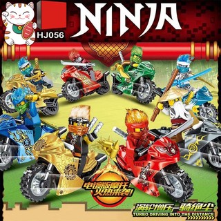 Combo 2 ninja siêu đẳng cưỡi mô tô phim ninjago đồ chơi ghép hình lắp ghép thông minh