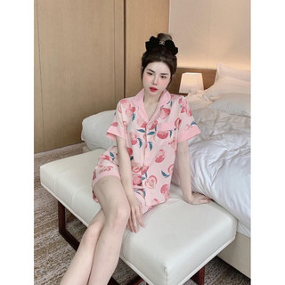 Bộ Lụa Áo Cộc Quần Đùi Mới Thiết Kế