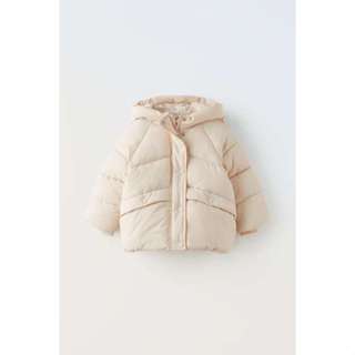 Áo phao trắng bé gái Zara